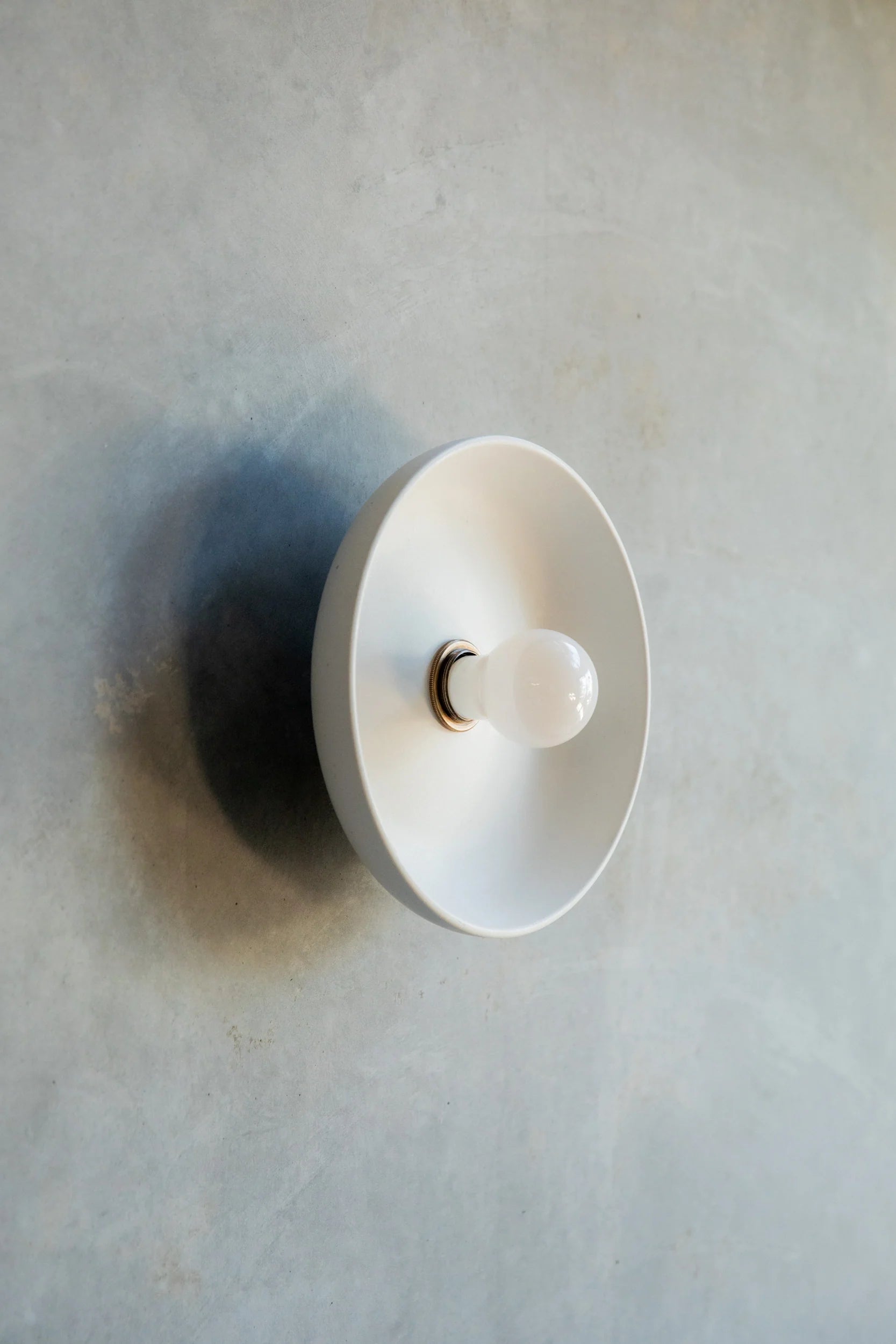 Concrete Round Wall Sconce