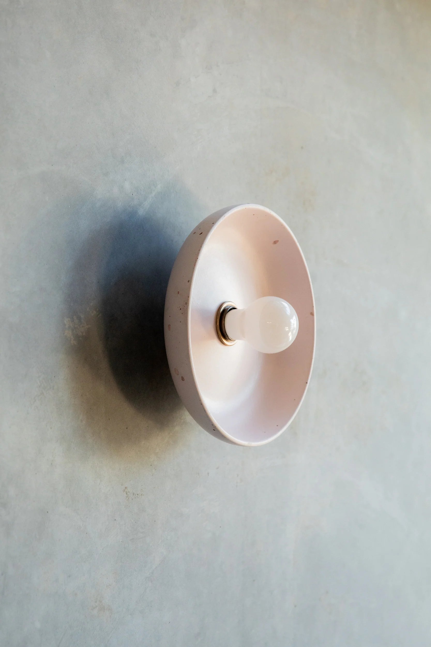 Concrete Round Wall Sconce