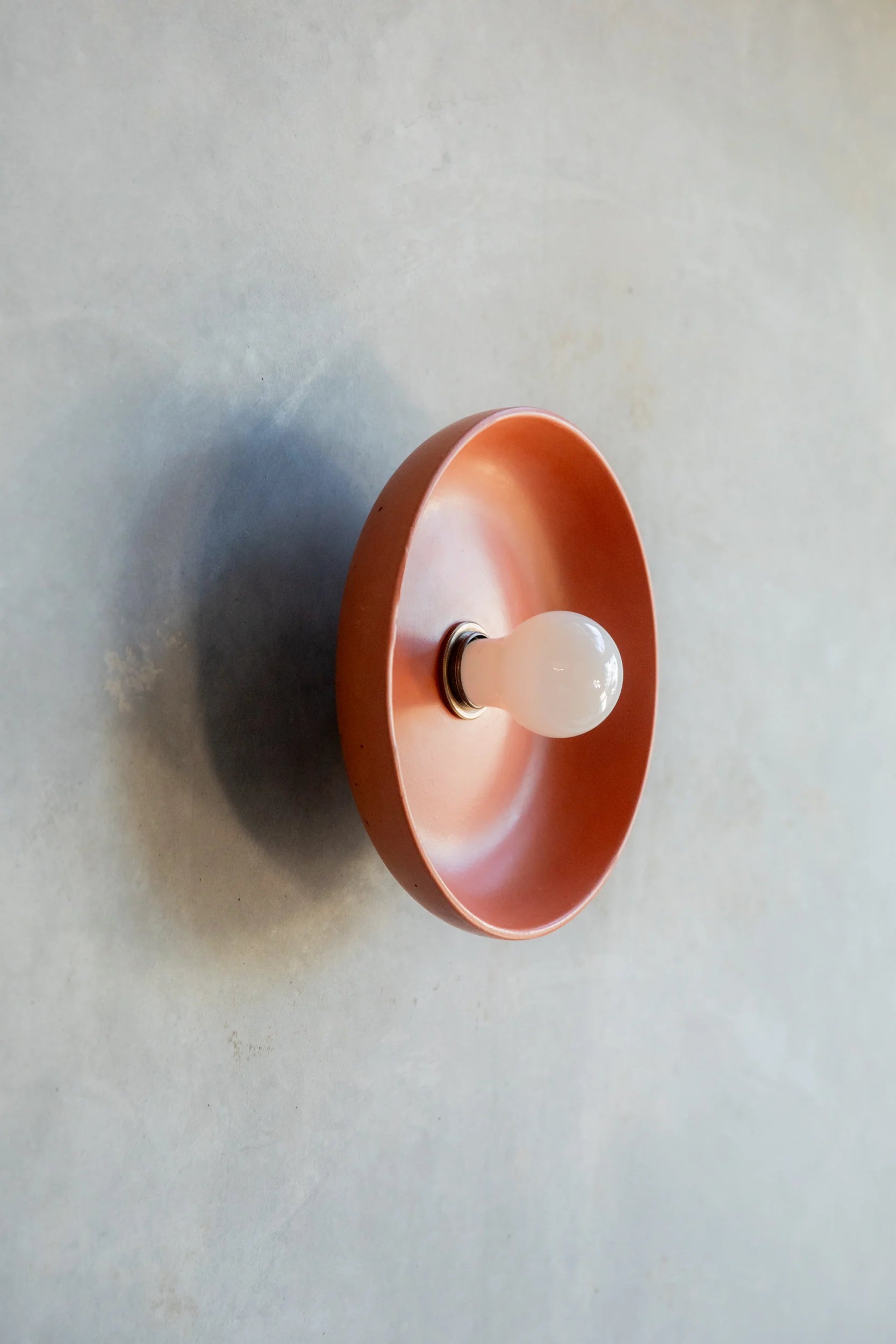 Concrete Round Wall Sconce
