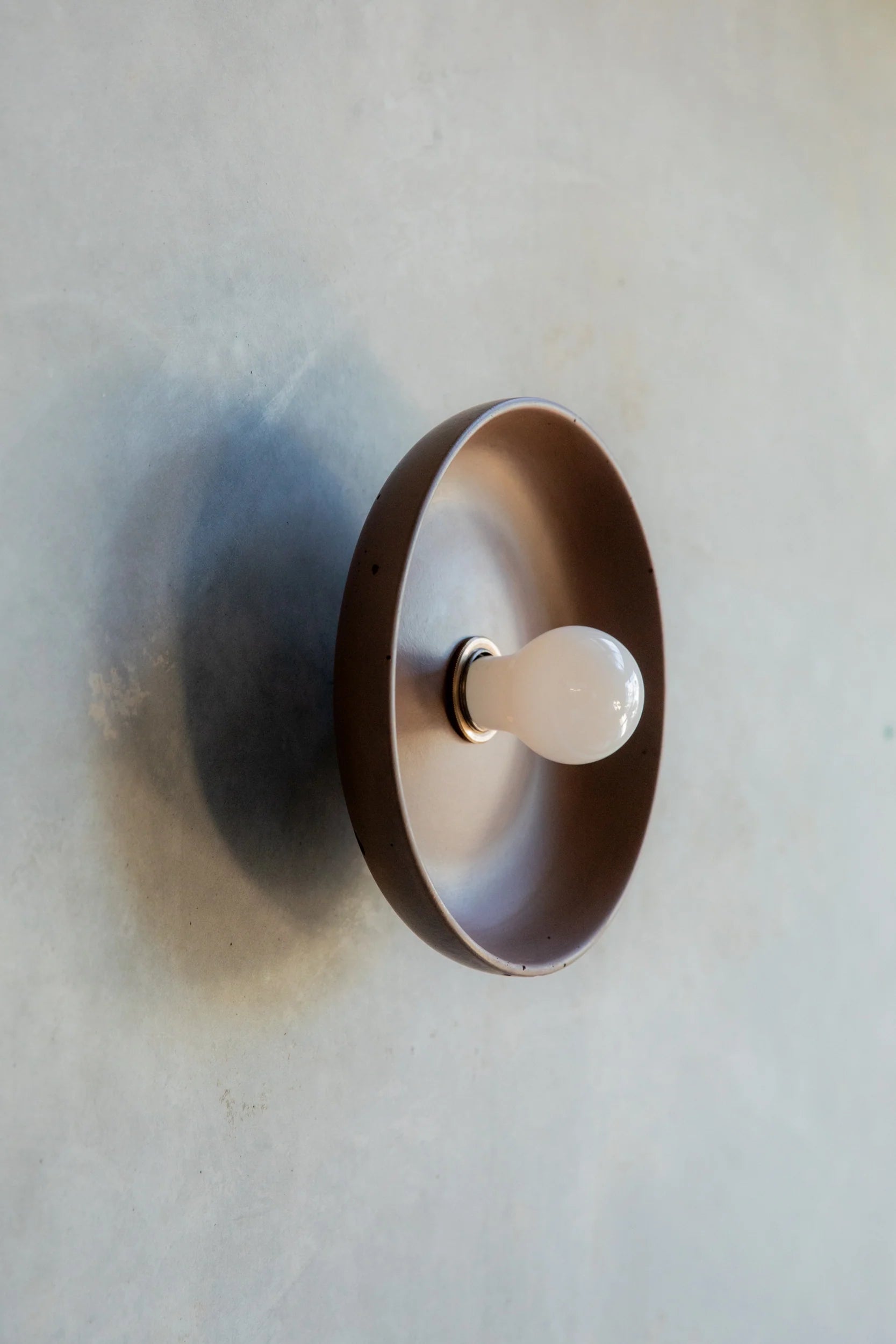 Concrete Round Wall Sconce