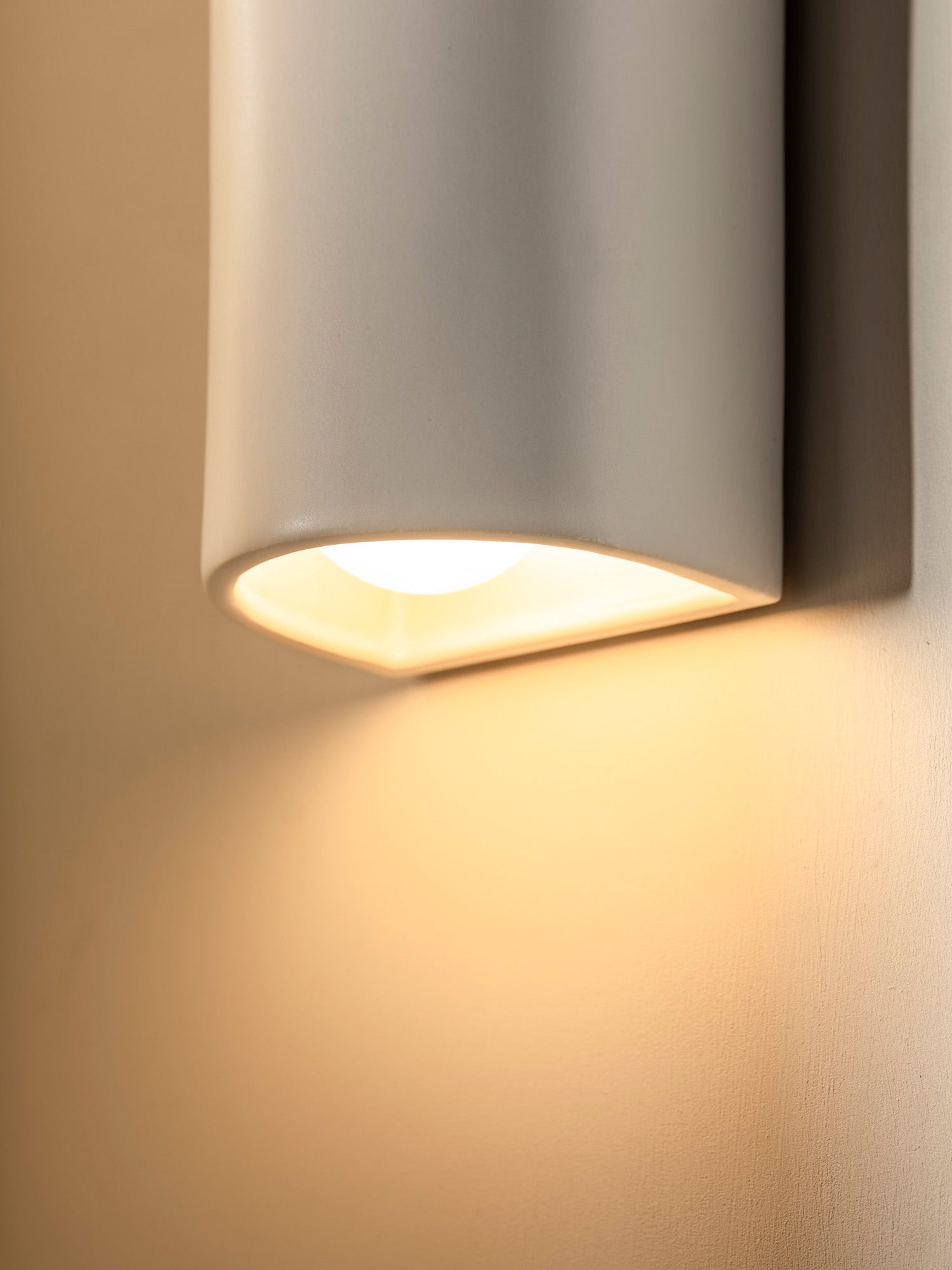 Handmade Ceramic Wall Light IP65 - Dawn | Short or Tall