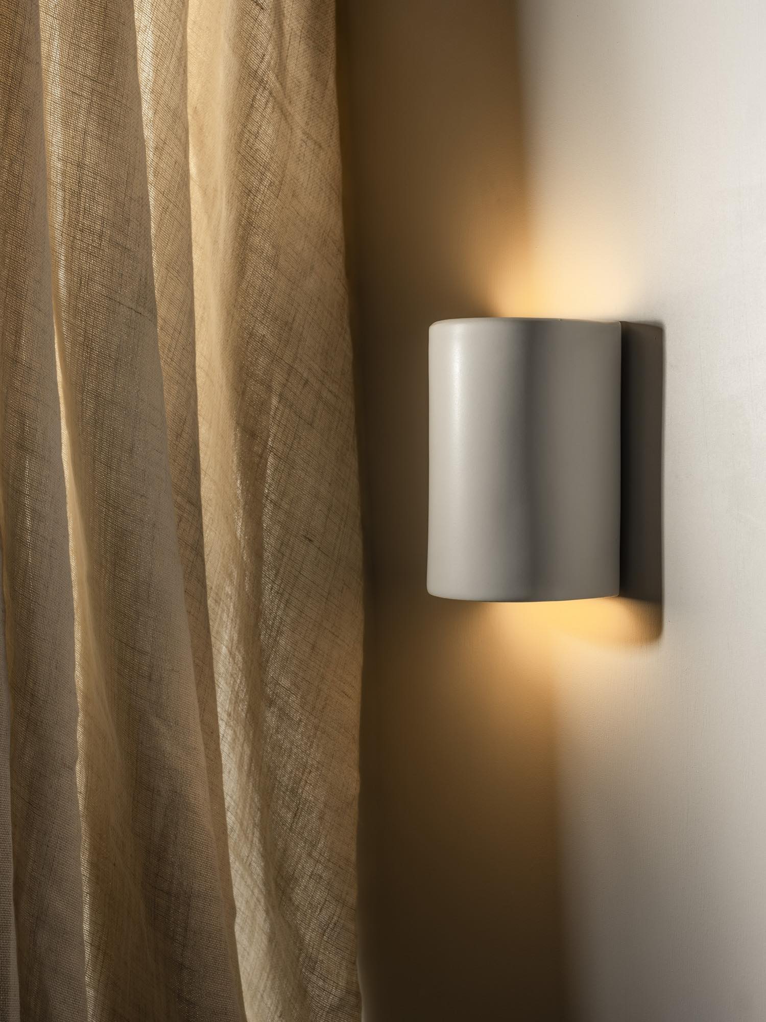 Handmade Ceramic Wall Light IP65 - Dawn | Short or Tall