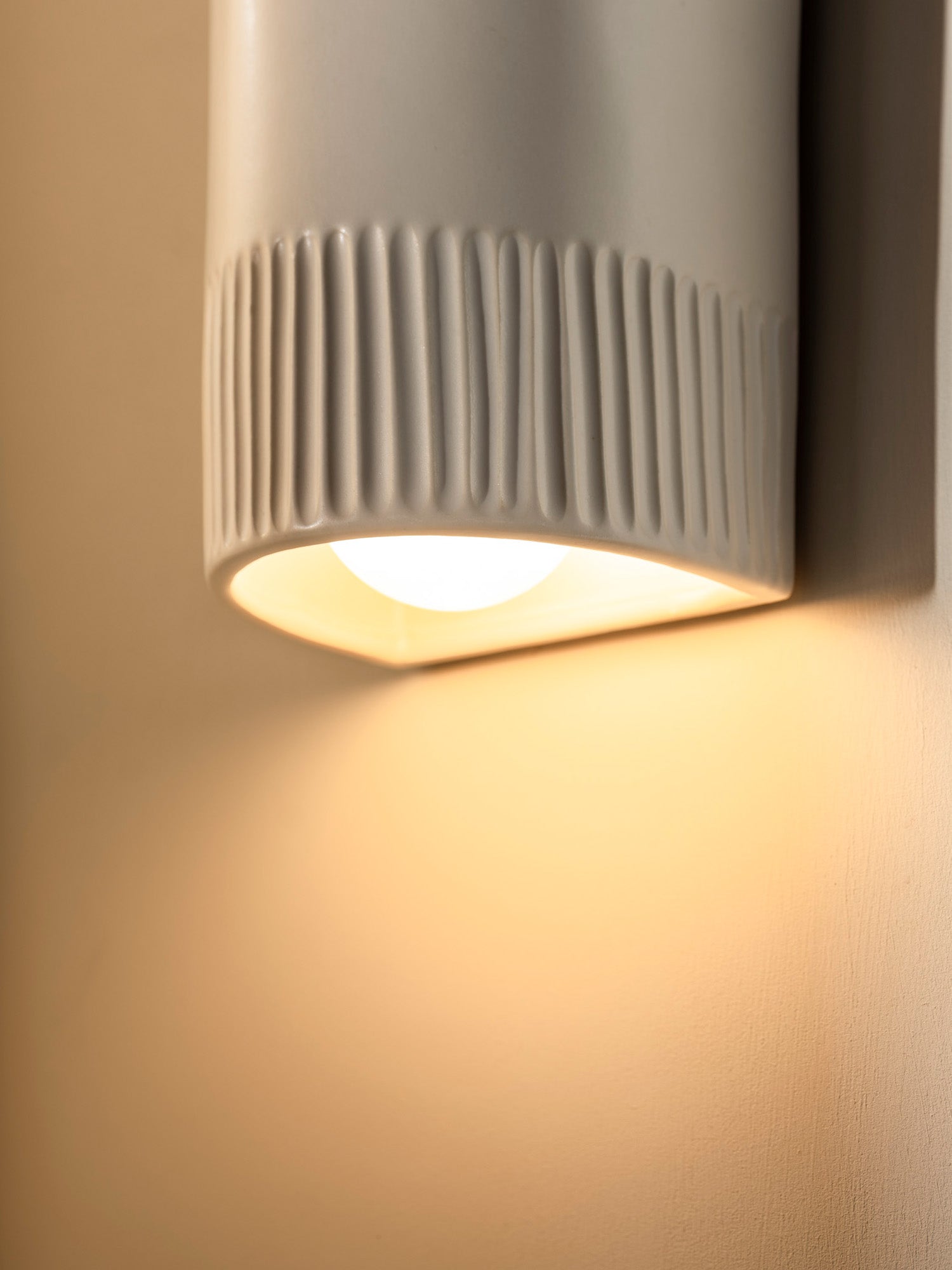 Handmade Ceramic Wall Light IP65 - Day | Short or Tall