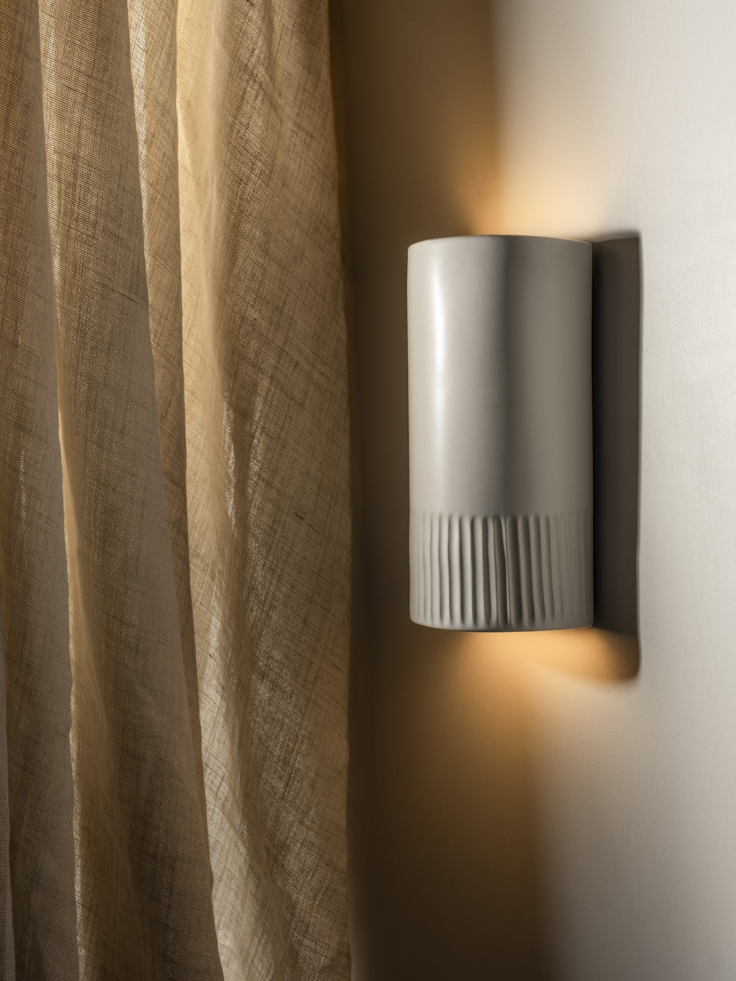 Handmade Ceramic Wall Light IP65 - Day | Short or Tall