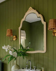Rattan Brass Wall Light