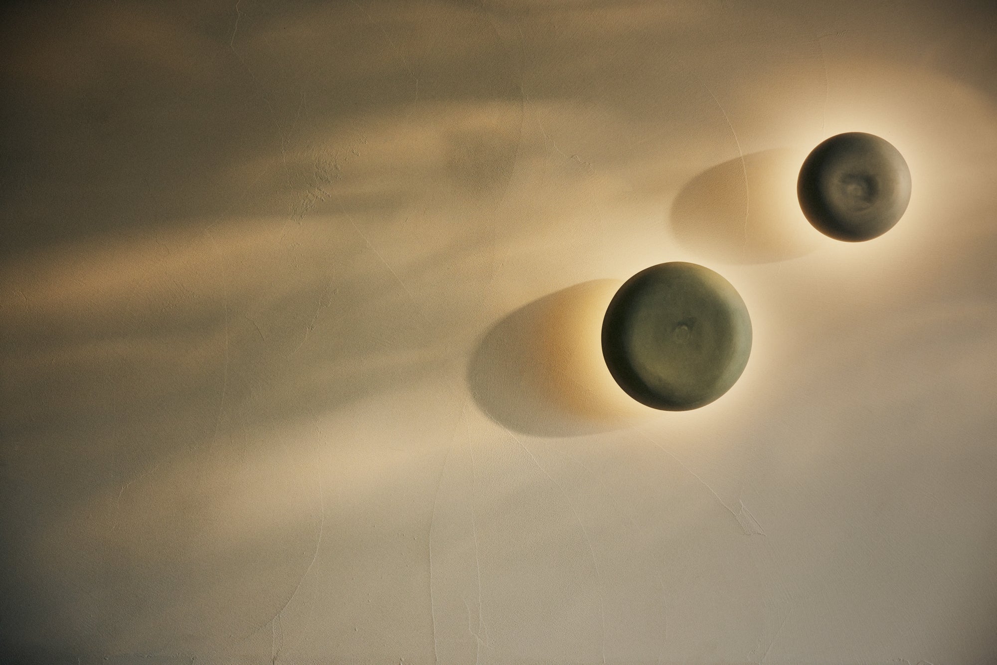 Handmade Porcelain Eclipse Wall Light