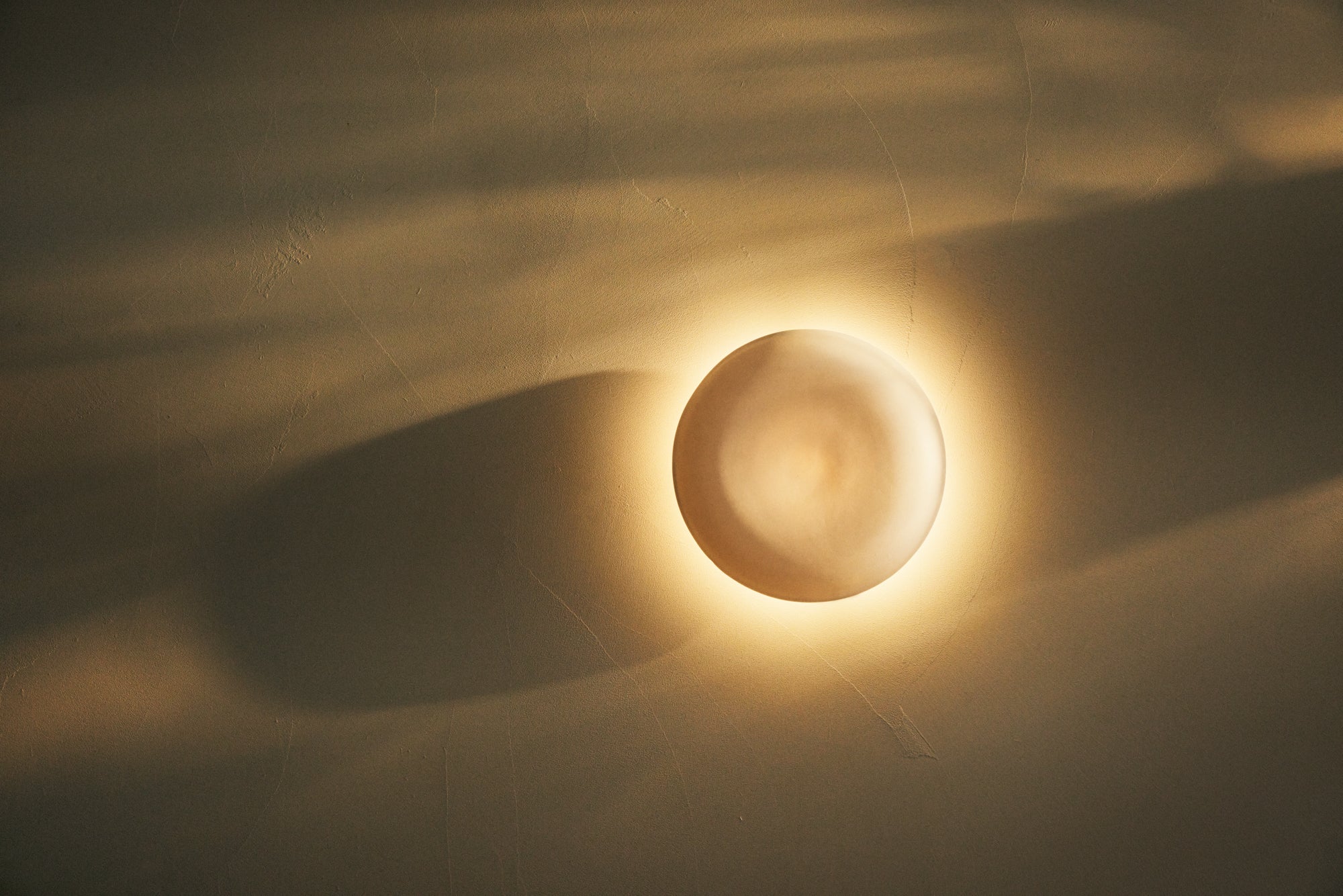 Handmade Porcelain Eclipse Wall Light