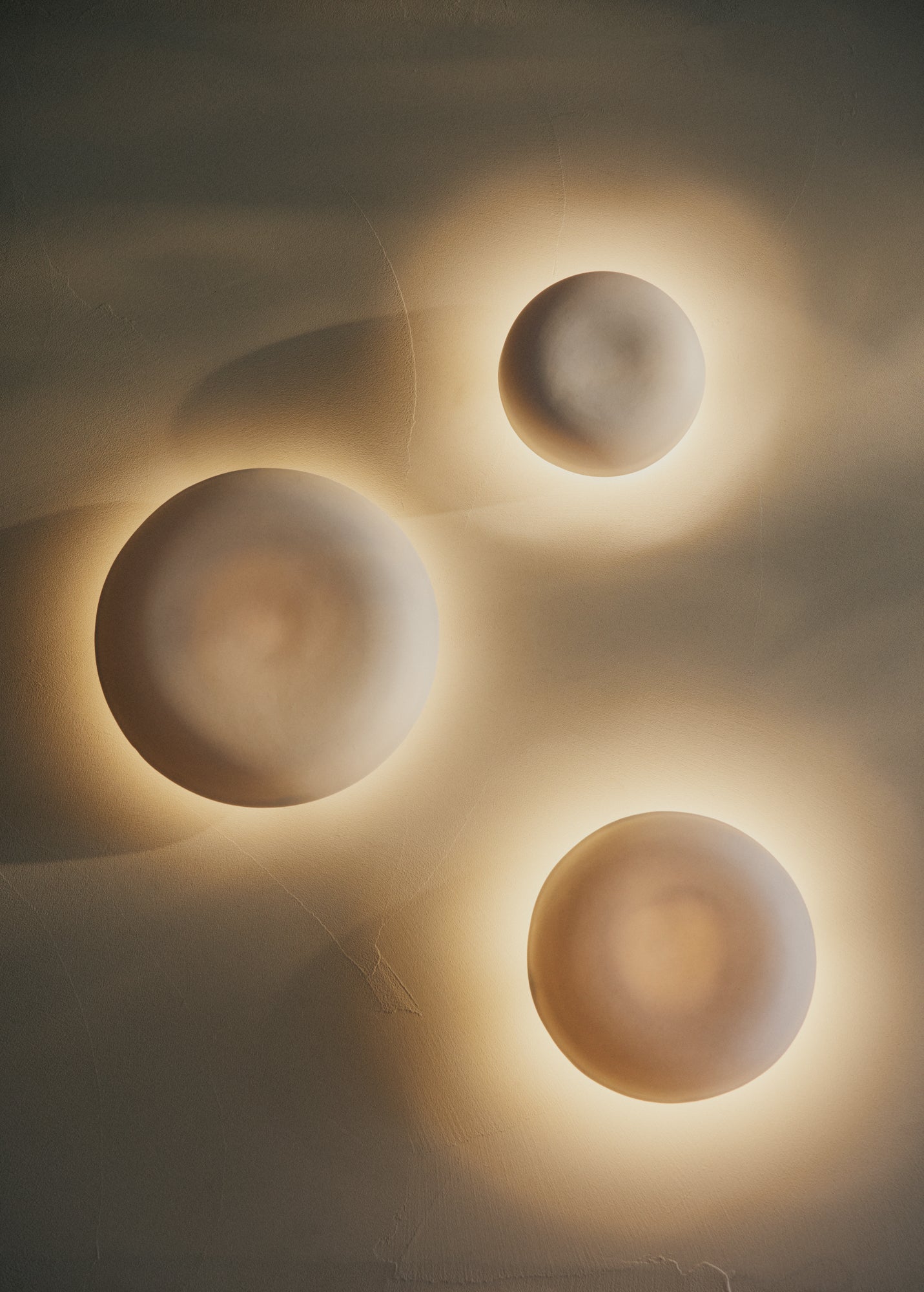 Handmade Porcelain Eclipse Wall Light