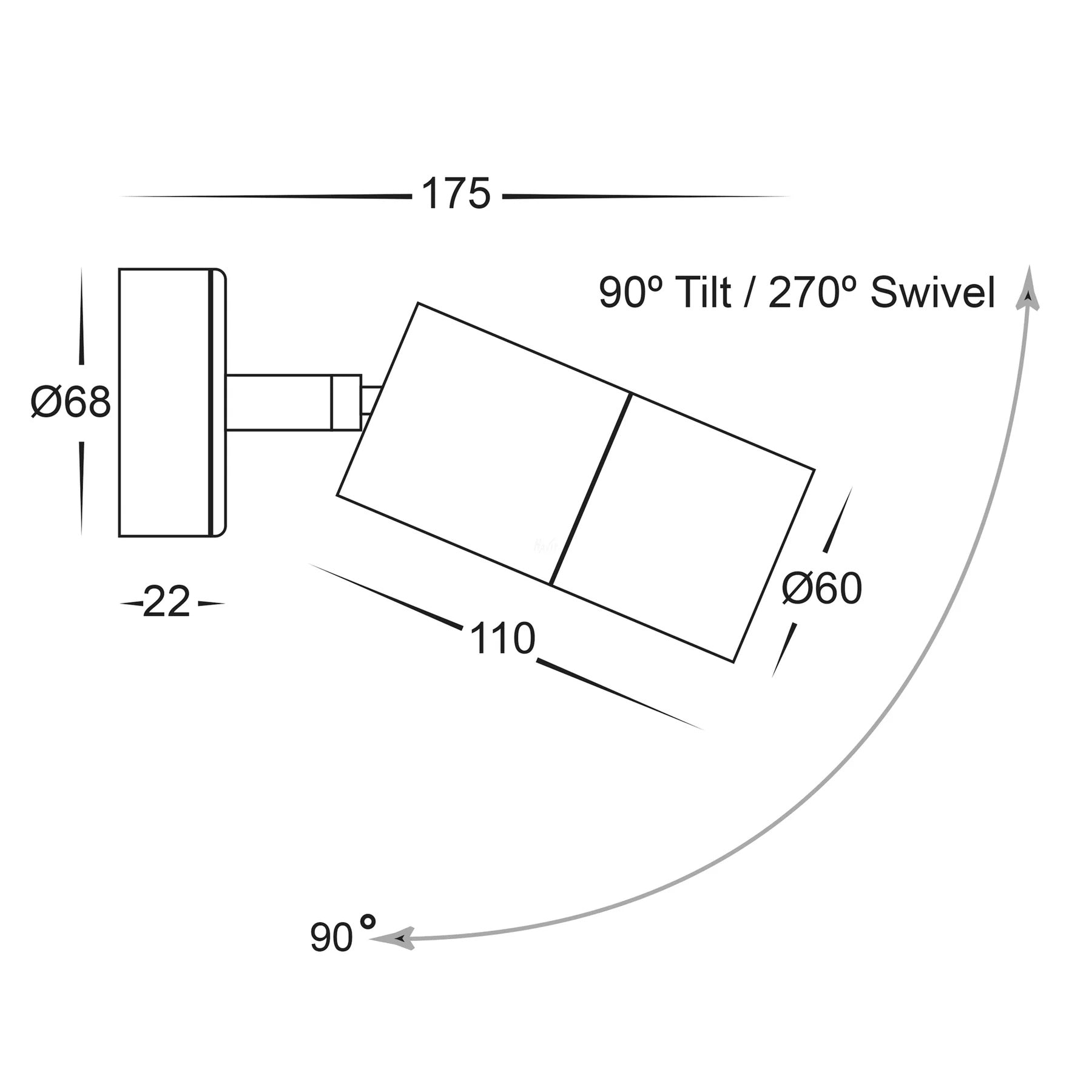 Single Adjustable Light