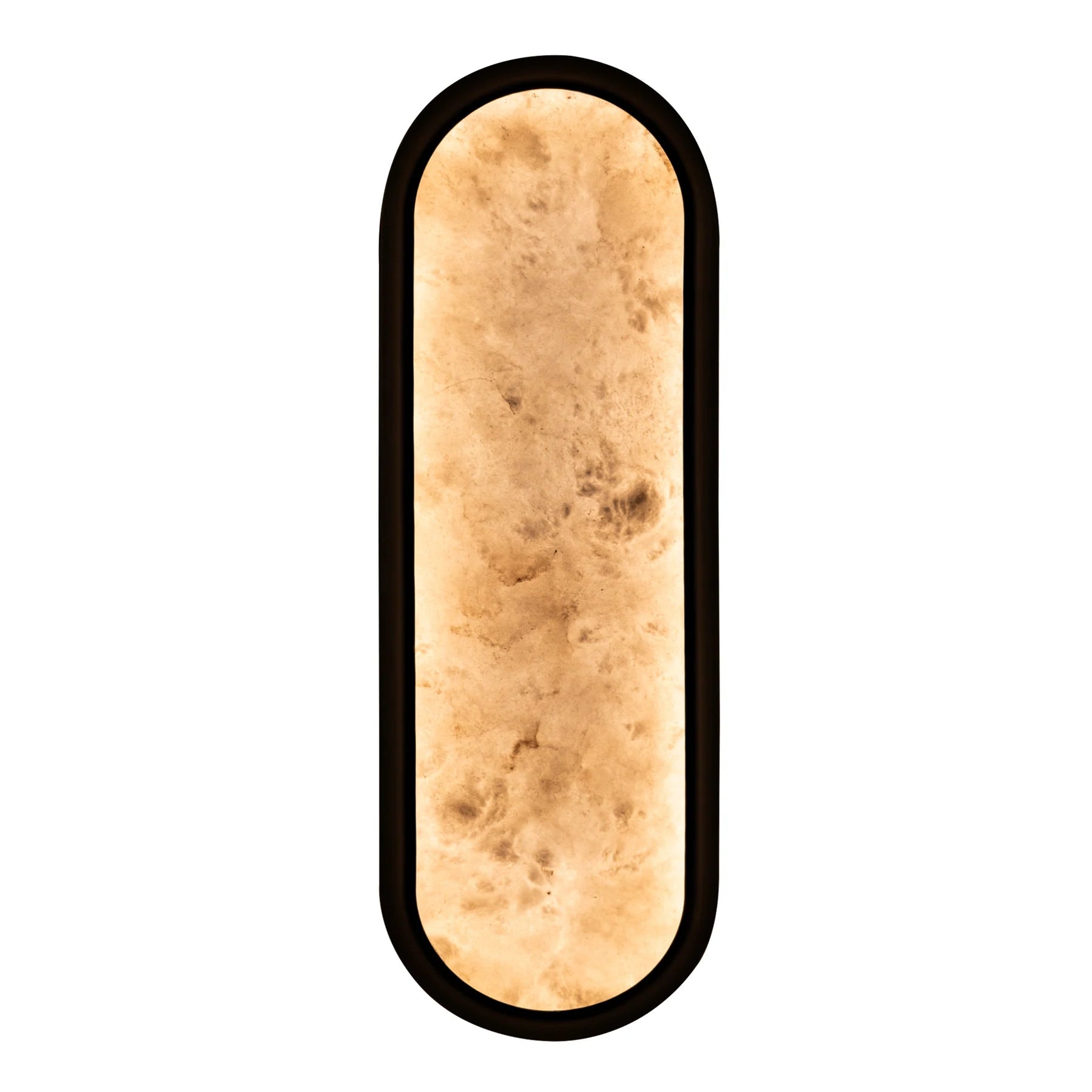 Oblong Alabaster Glass Wall Light