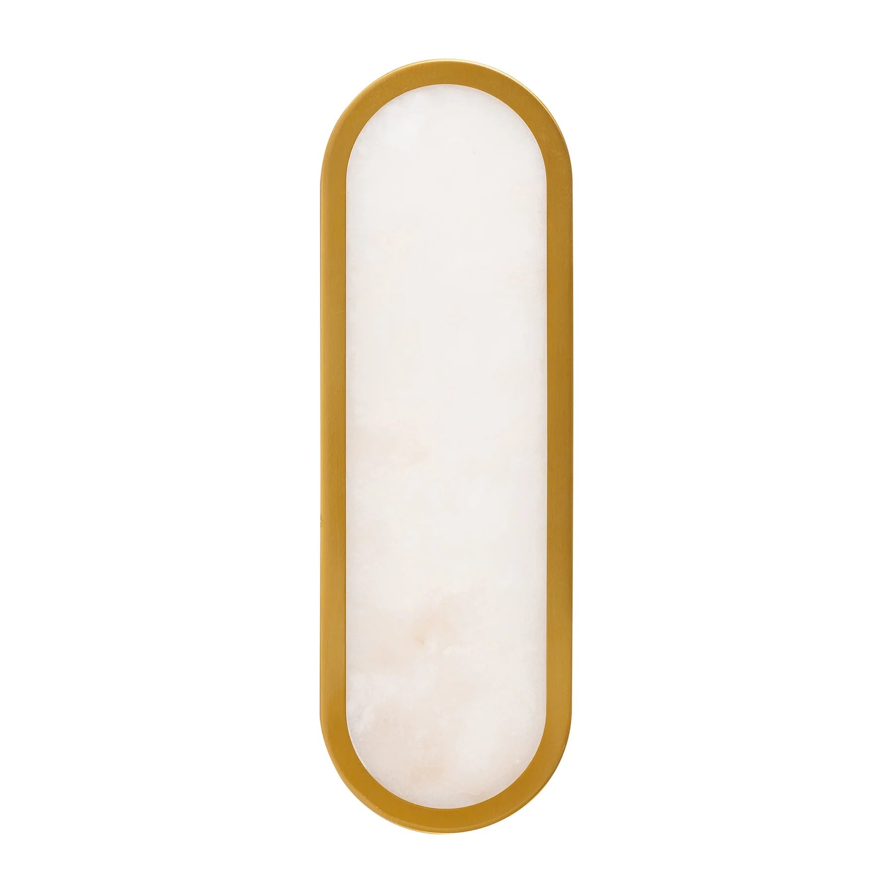 Oblong Alabaster Glass Wall Light