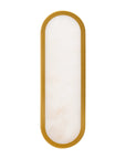 Oblong Alabaster Glass Wall Light