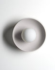 Ceramic Wall Dish Sconce Light