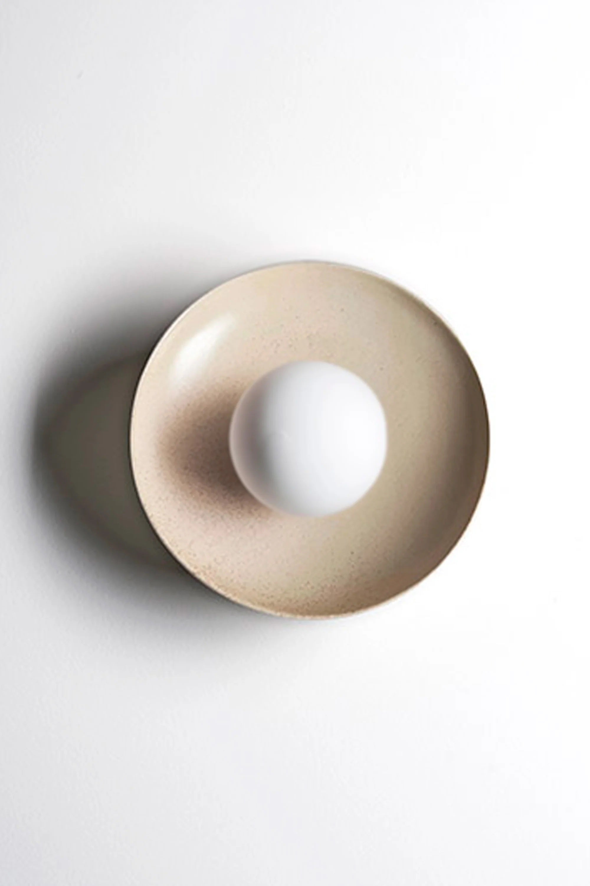 Ceramic Wall Dish Sconce Light