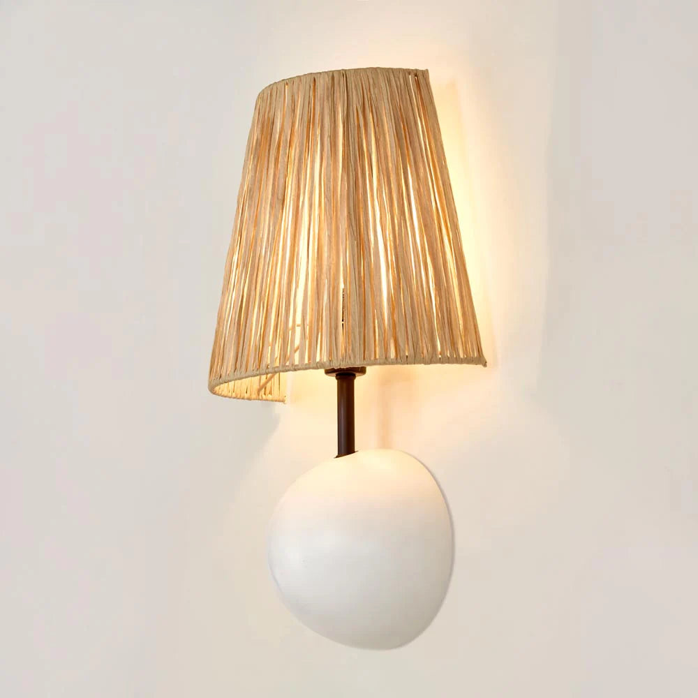 Raffia Wall Light