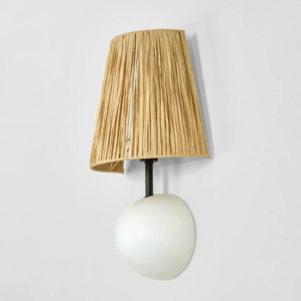 Raffia Wall Light