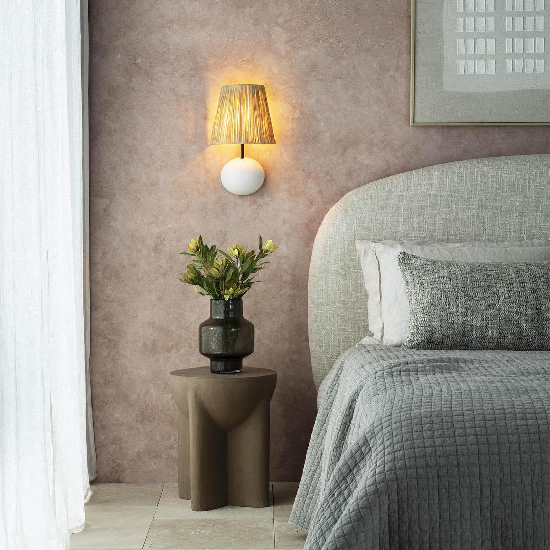 Raffia Wall Light