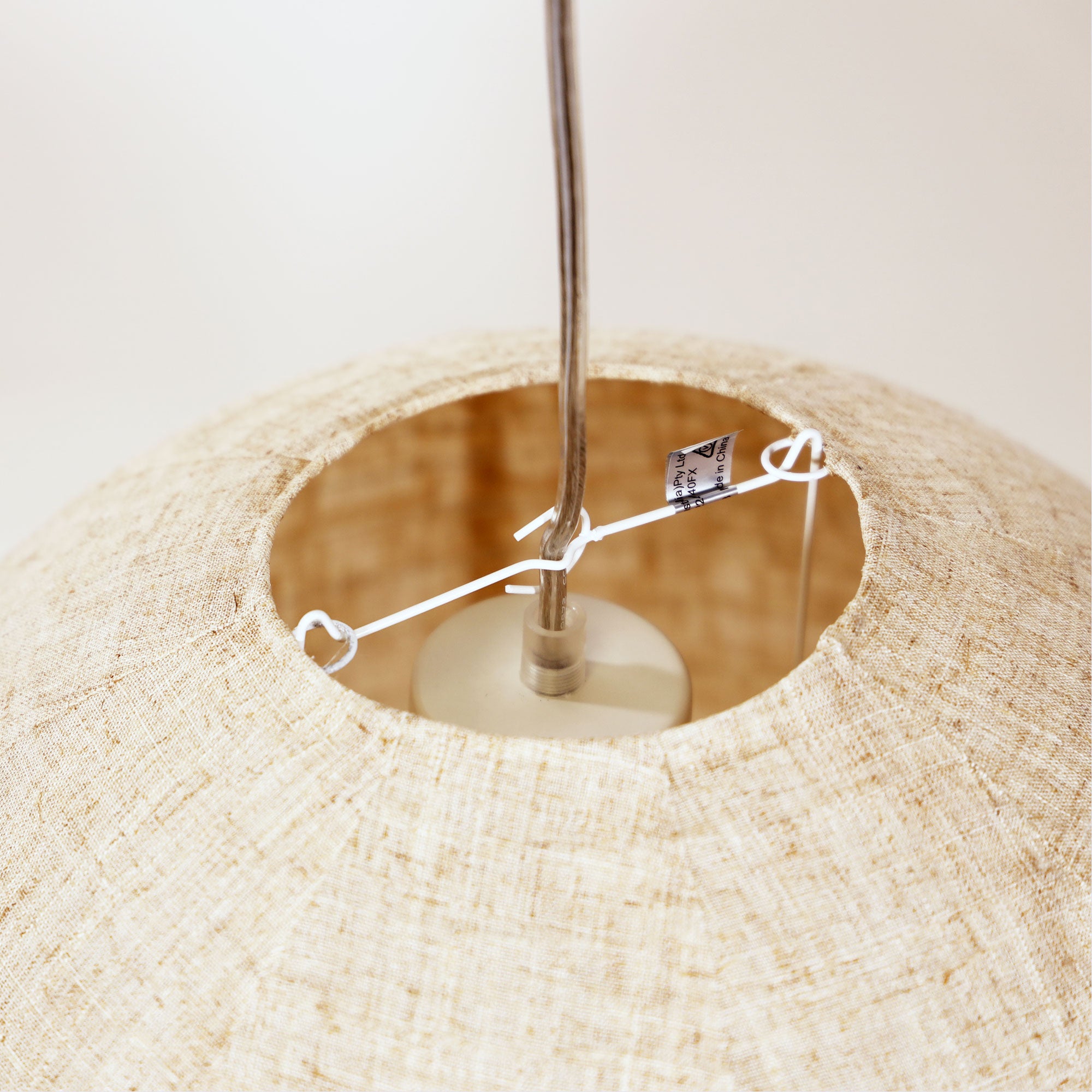 Flax Linen Shade Pendant