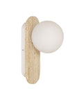 Travertine Opal Glass Wall Light