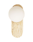 Travertine Opal Glass Wall Light