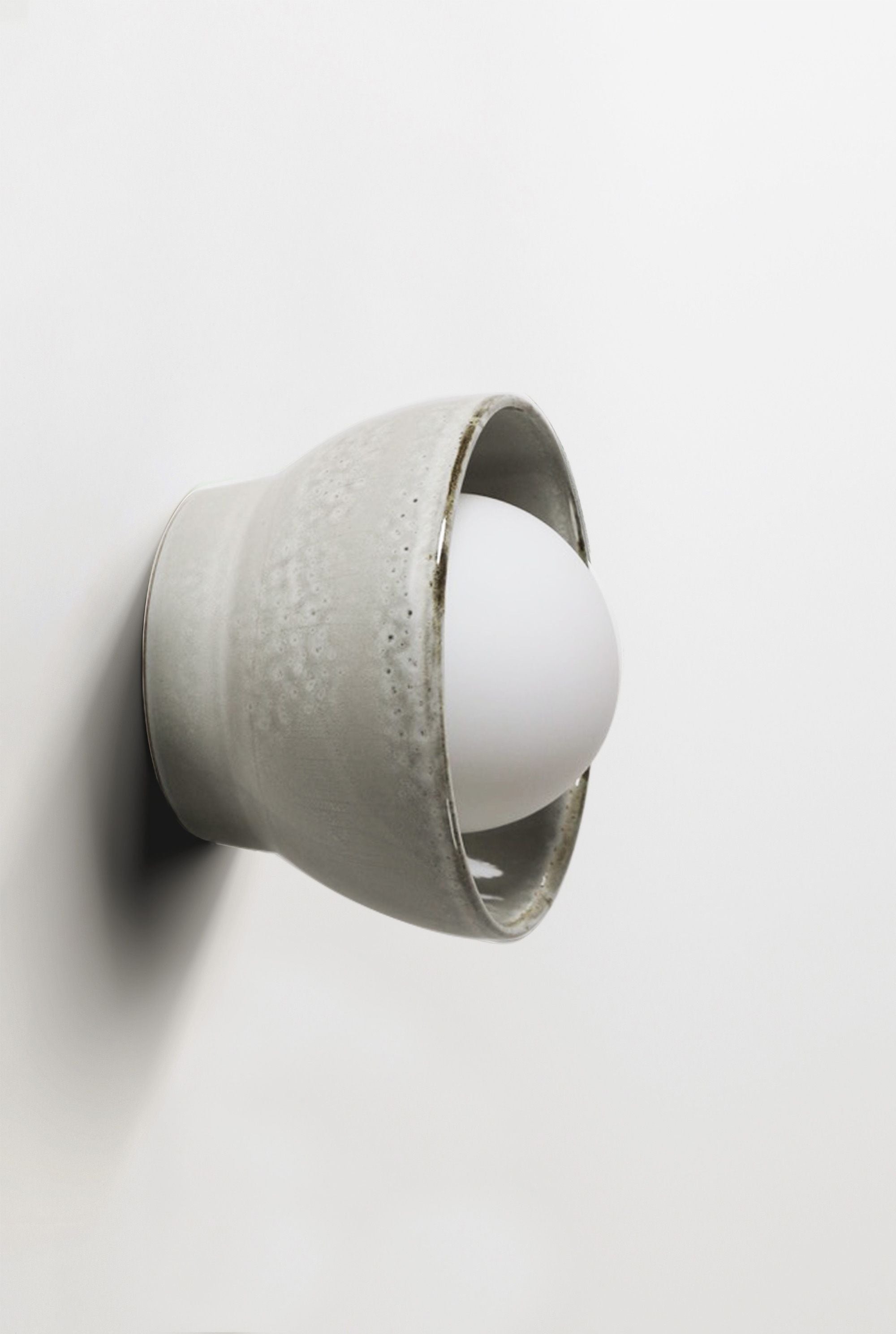 Ceramic Wall Bowl Sconce Light