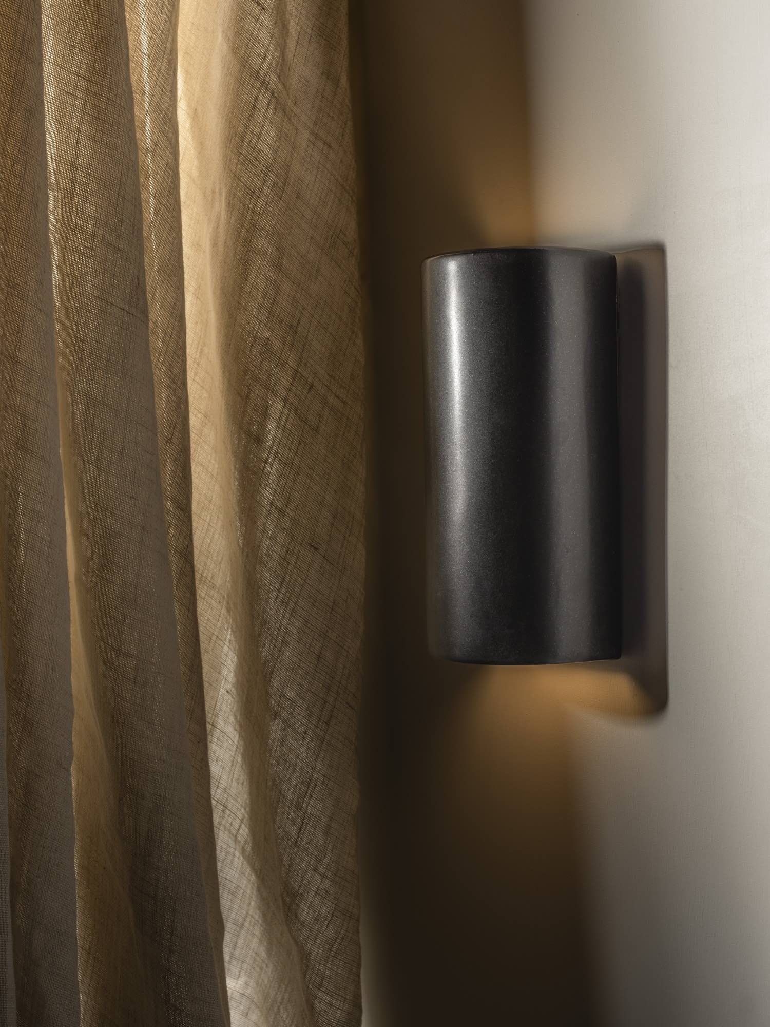 Handmade Ceramic Wall Light IP65 - Slate | Short or Tall