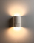 Handmade Ceramic Wall Light IP65 - Stone | Short