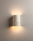 Handmade Ceramic Wall Light IP65 - Stone | Short