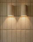 Interior Handmade Ceramic Wall Light - Stone | Short