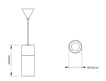 Terra Hanging Pendant|Two Piece