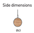 Tassie Round Timber Linear LED Pendant