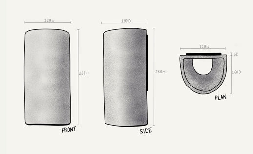 Interior Handmade Ceramic Wall Light - Potter&#39;s Choice | Dawn Tall