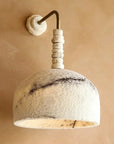 Fossil Coral Arc Dome Wall Light