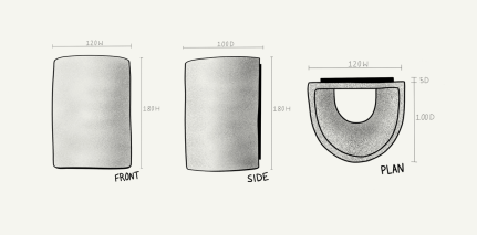 Handmade Ceramic Wall Light IP65 - Potter's Choice | Dawn Short