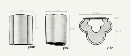 Handmade Cloud Ceramic Wall Light IP65