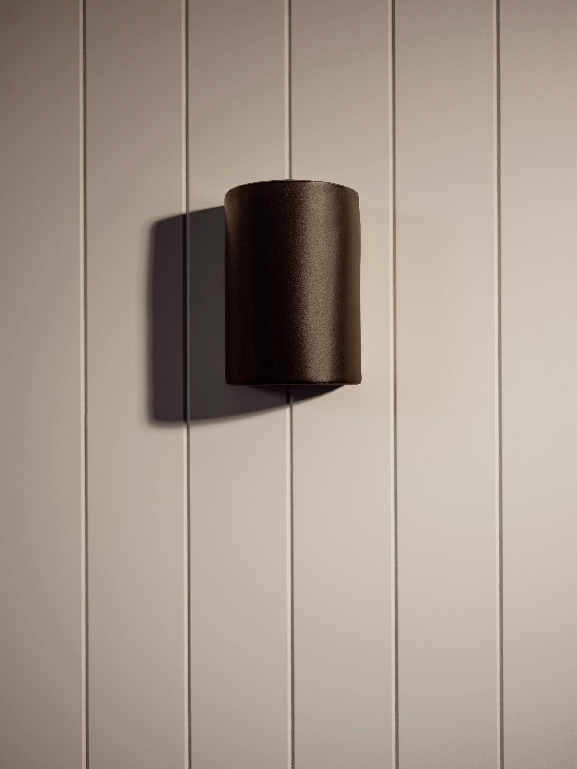 Exterior Handmade Ceramic Wall Light - Slate | Short