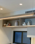 Tassie Round Timber Linear LED Pendant