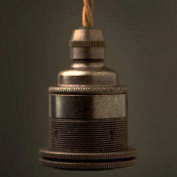 Concrete Large Wide Bowl Pendant