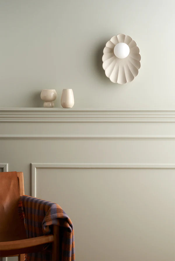 Ceramic Wall Oyster Sconce Light