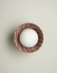 Ceramic Wall Bowl Sconce Light