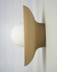 Ceramic Wall Dish Sconce Light