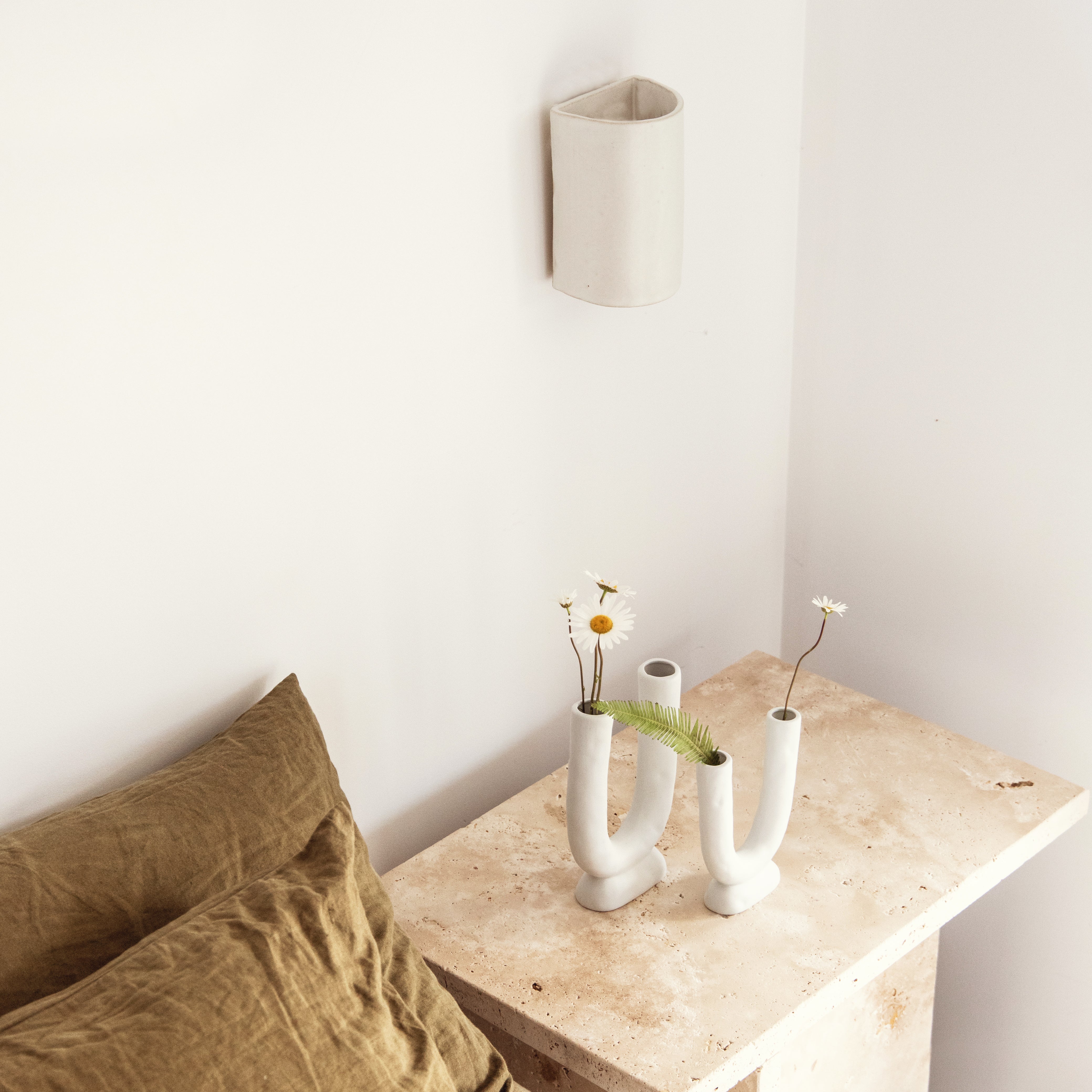 Interior Handmade Ceramic Wall Light - Dawn | Short or Tall