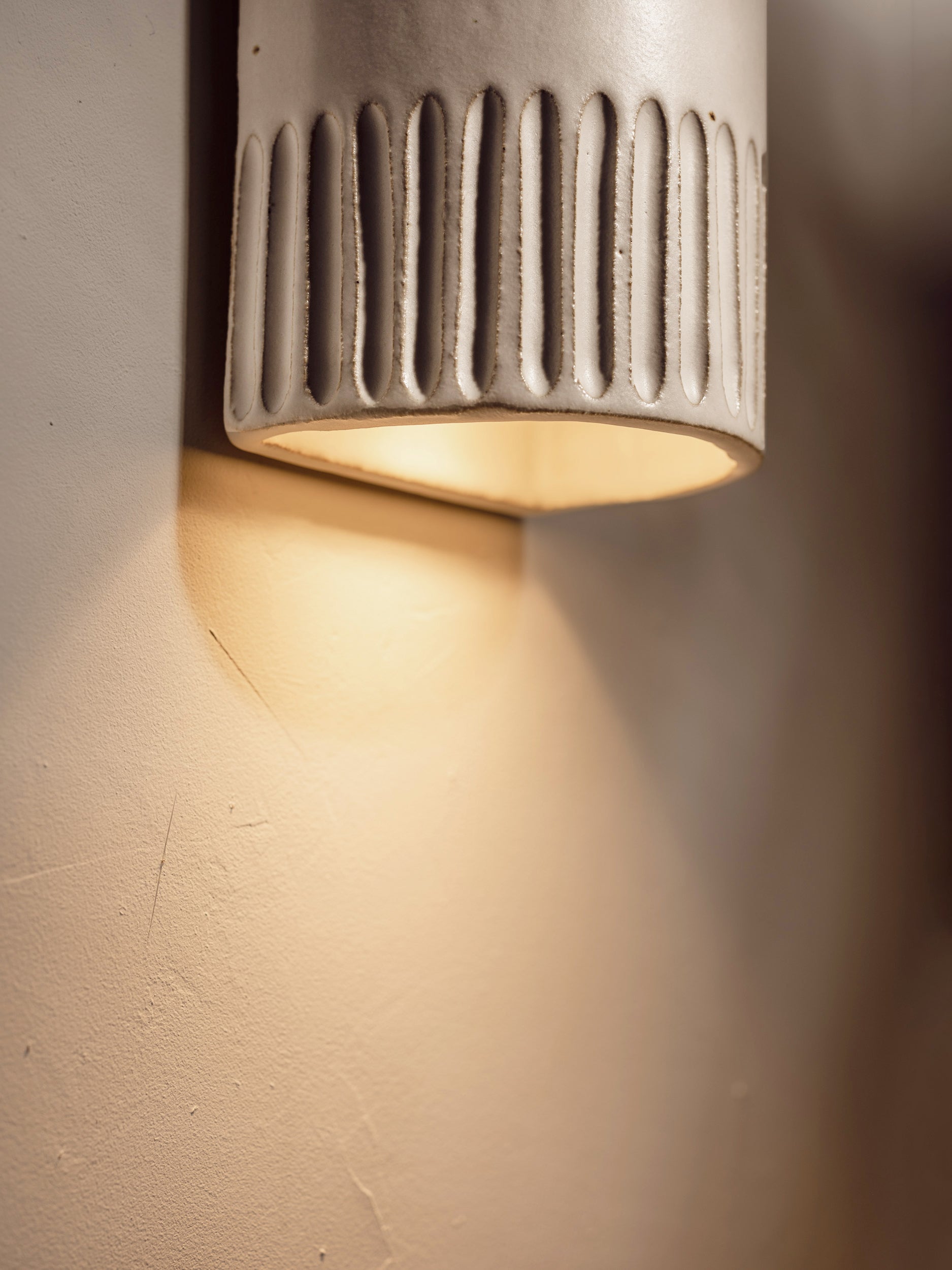 Exterior Handmade Ceramic Wall Light - Day