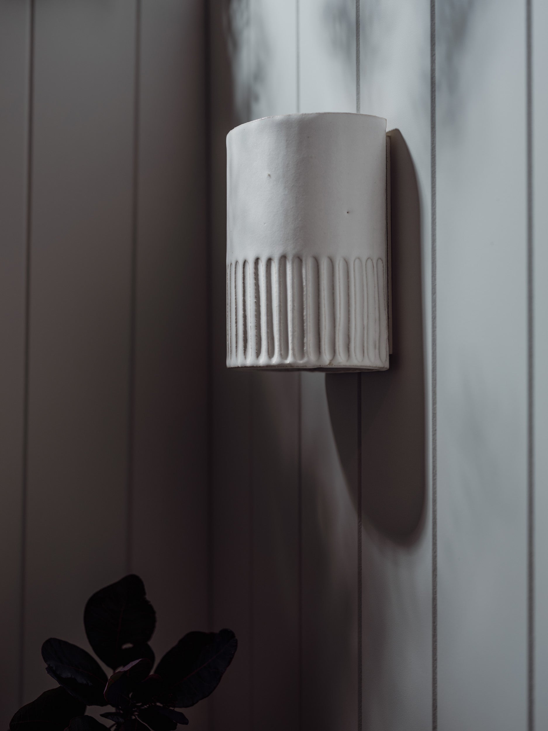 Exterior Handmade Ceramic Wall Light - Day