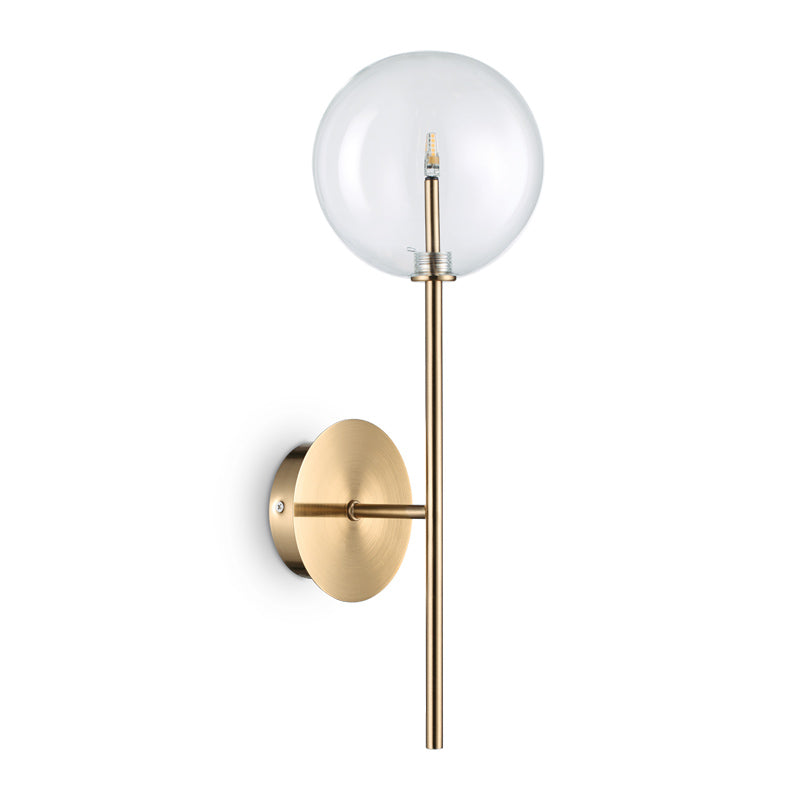 Sphere Wall Light | Brass or Chrome