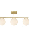 Sam Opaque Ceiling Light | Black or Brass