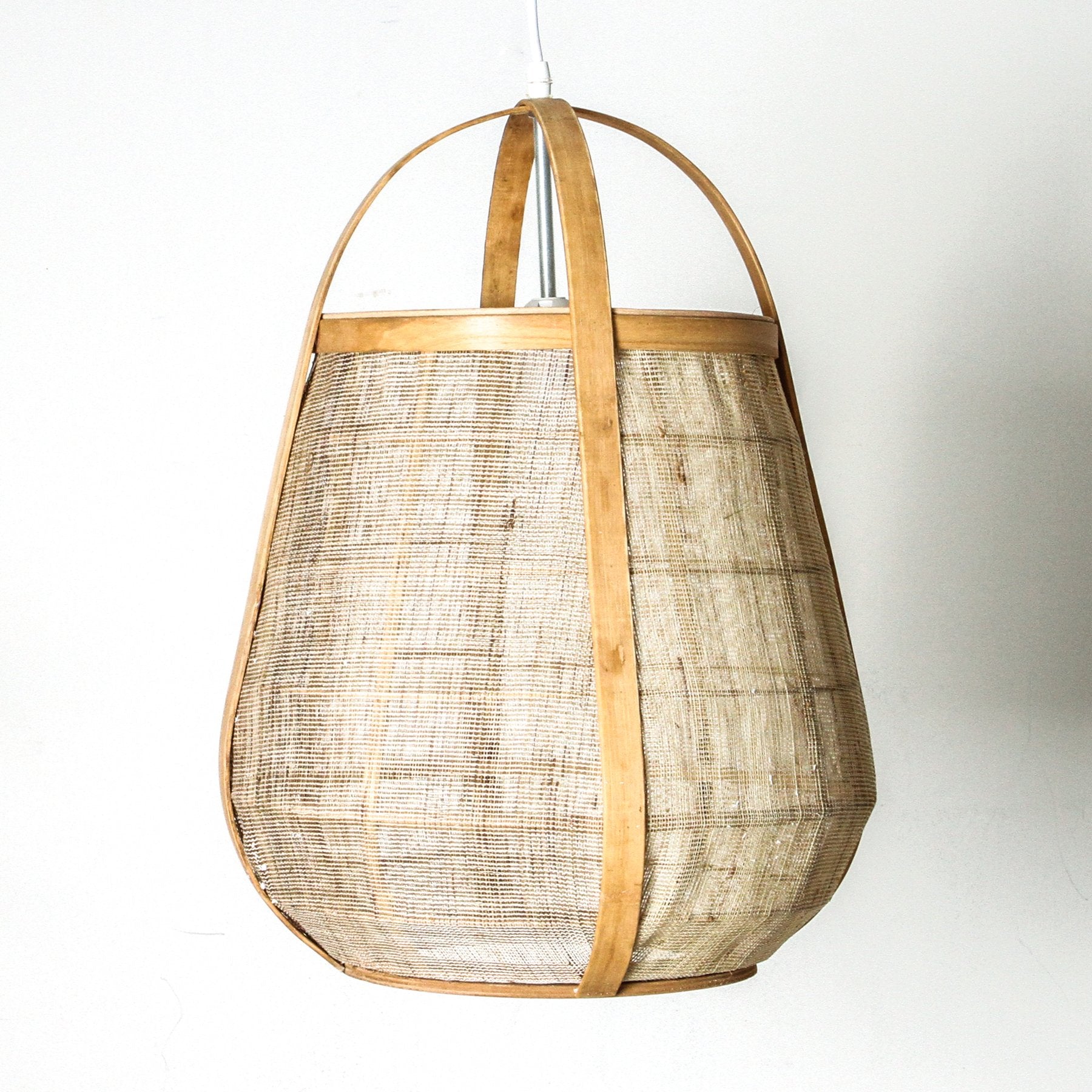 Japanese Cane Pendant Light | Small or Large