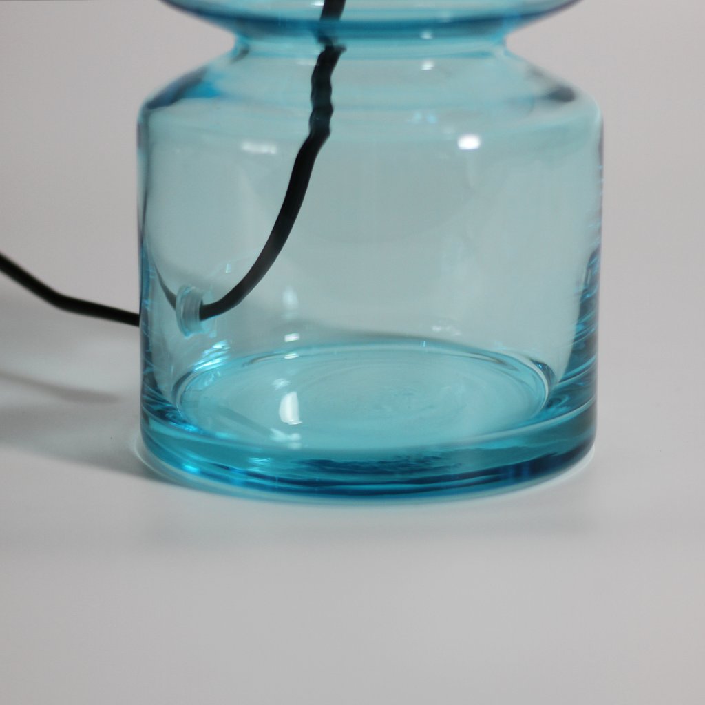 Glass Lamp | Aqua or Green