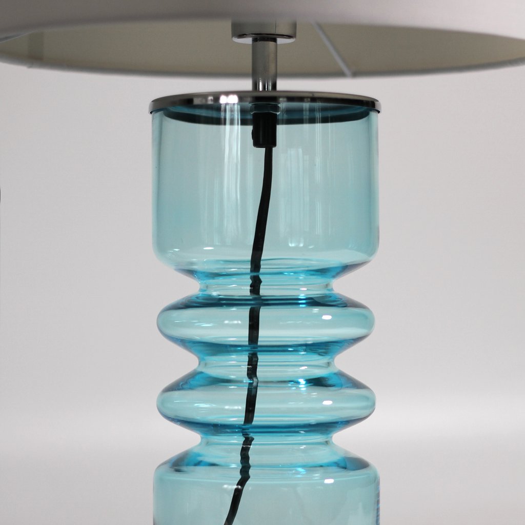 Glass Lamp | Aqua or Green