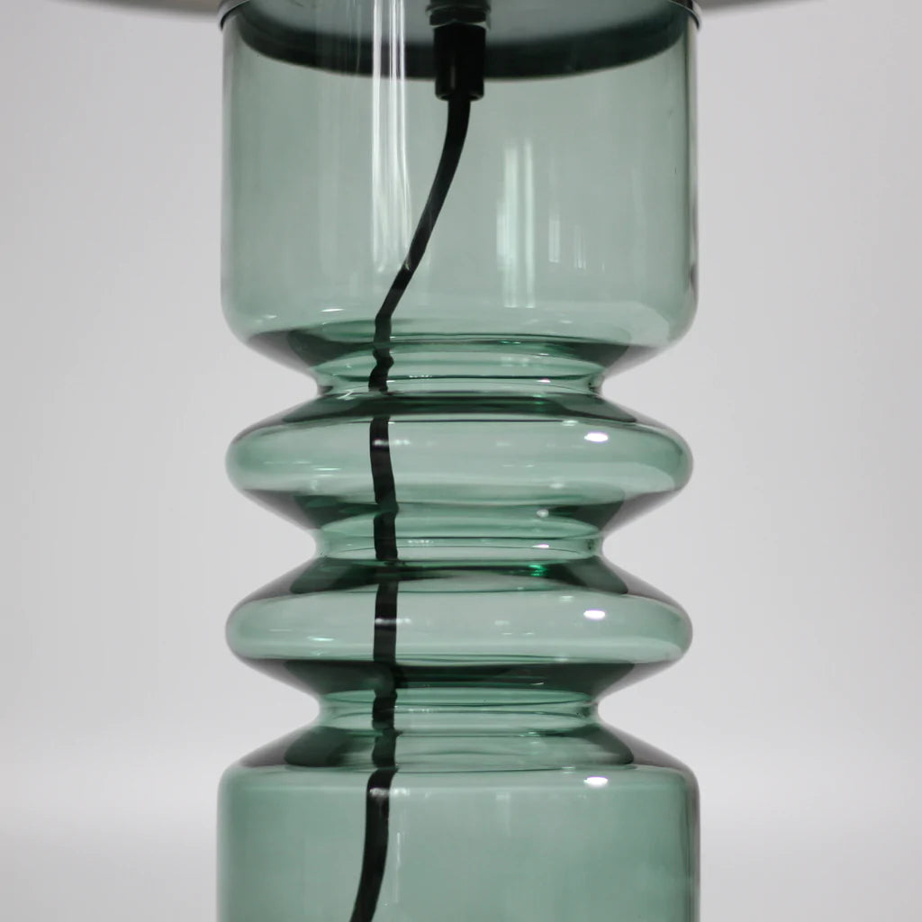 Glass Lamp | Aqua or Green